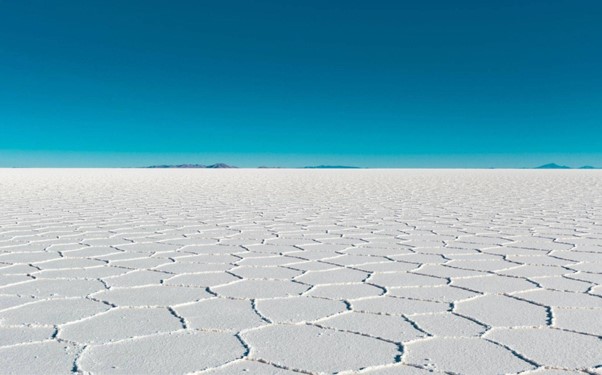 The Uyuni Salt Flats in Bolivia